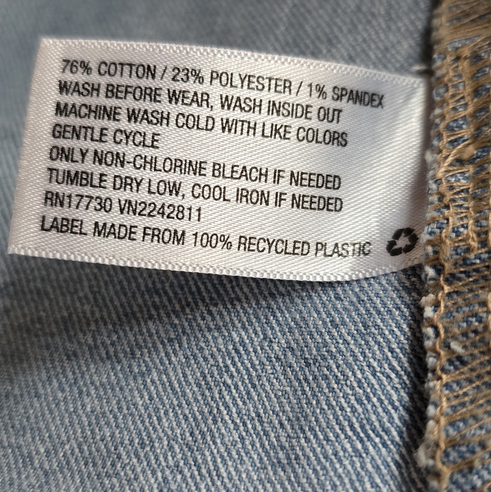 Wild Fable faded Denim Seamed Mini Skirt Size Med - Picture 4 of 7